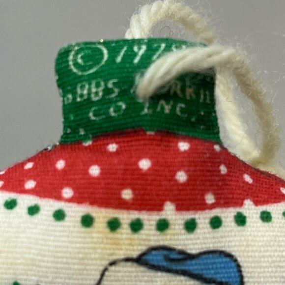 VTG 1978 Handmade Fabric Raggedy Andy Hanging Christmas Ornament 4" Tall - Picture 7 of 8